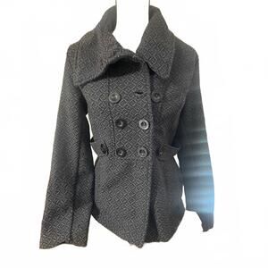Wet Seal Pea Coat Black size XL